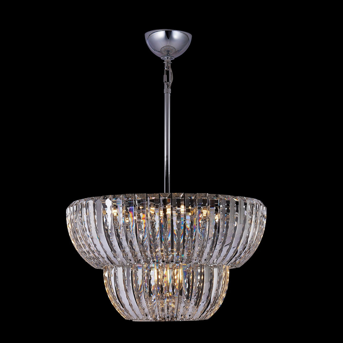 Allegri - 040851-010-FR001 - Nine Light Pendant - Fontana - Polished Chrome