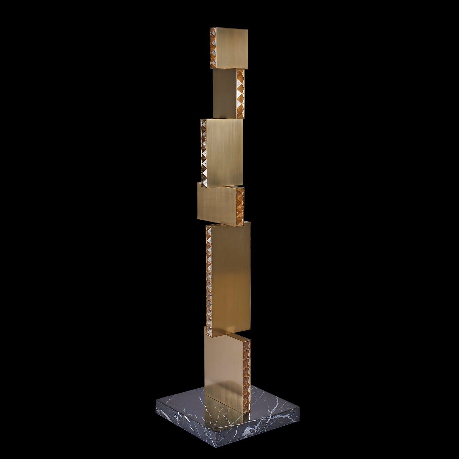 Allegri - 041895-044-FR001 - LED Floor Lamp - Franco - Winter Brass