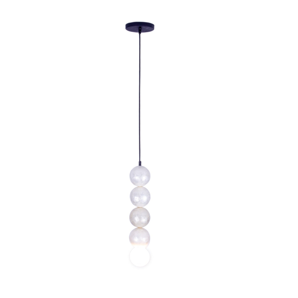 Kalco - 522012MB - One Light Pendant - Pearls - Matte Black