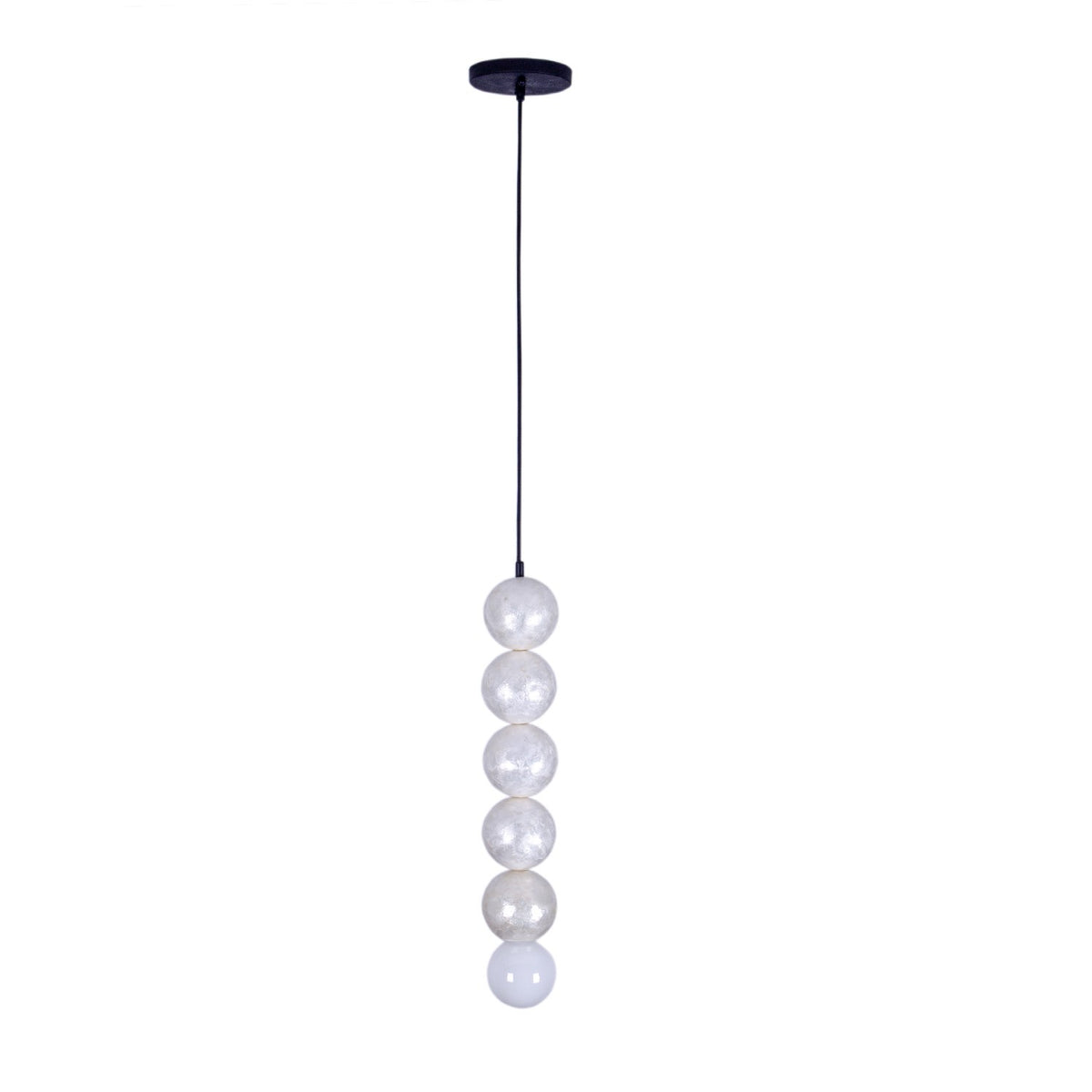 Kalco - 522013MB - One Light Pendant - Pearls - Matte Black
