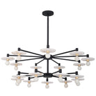 Kalco - 522672MB - 18 Lumières Suspension - Disque - Noir mat