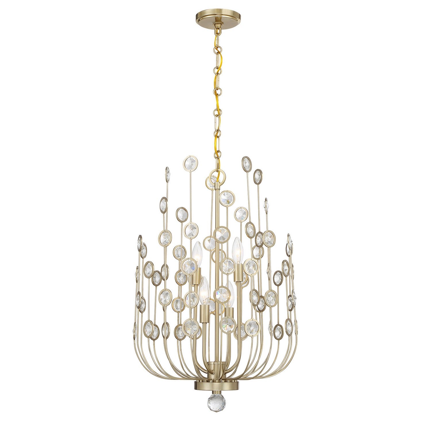 Savoy House - 1-3597-4-127 - Four Light Chandelier - Irina - Noble Brass