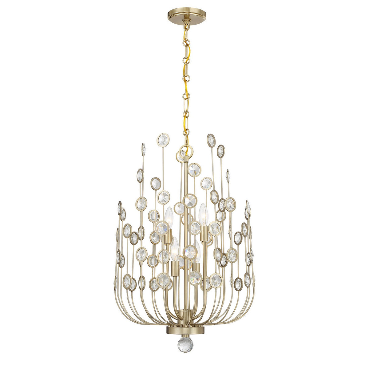 Savoy House - 1-3597-4-127 - Four Light Chandelier - Irina - Noble Brass