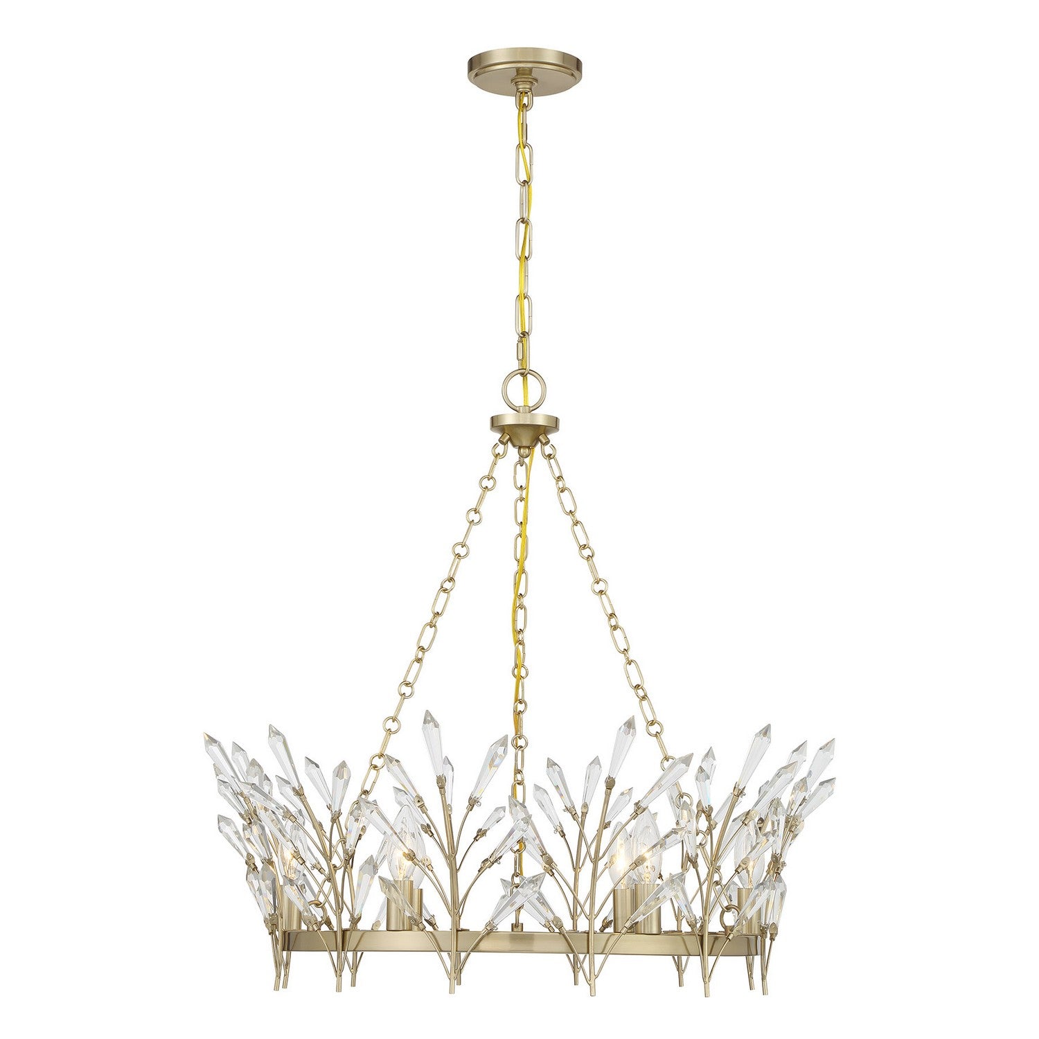 Savoy House - 1-4073-6-127 - Six Light Chandelier - Orianna - Noble Brass