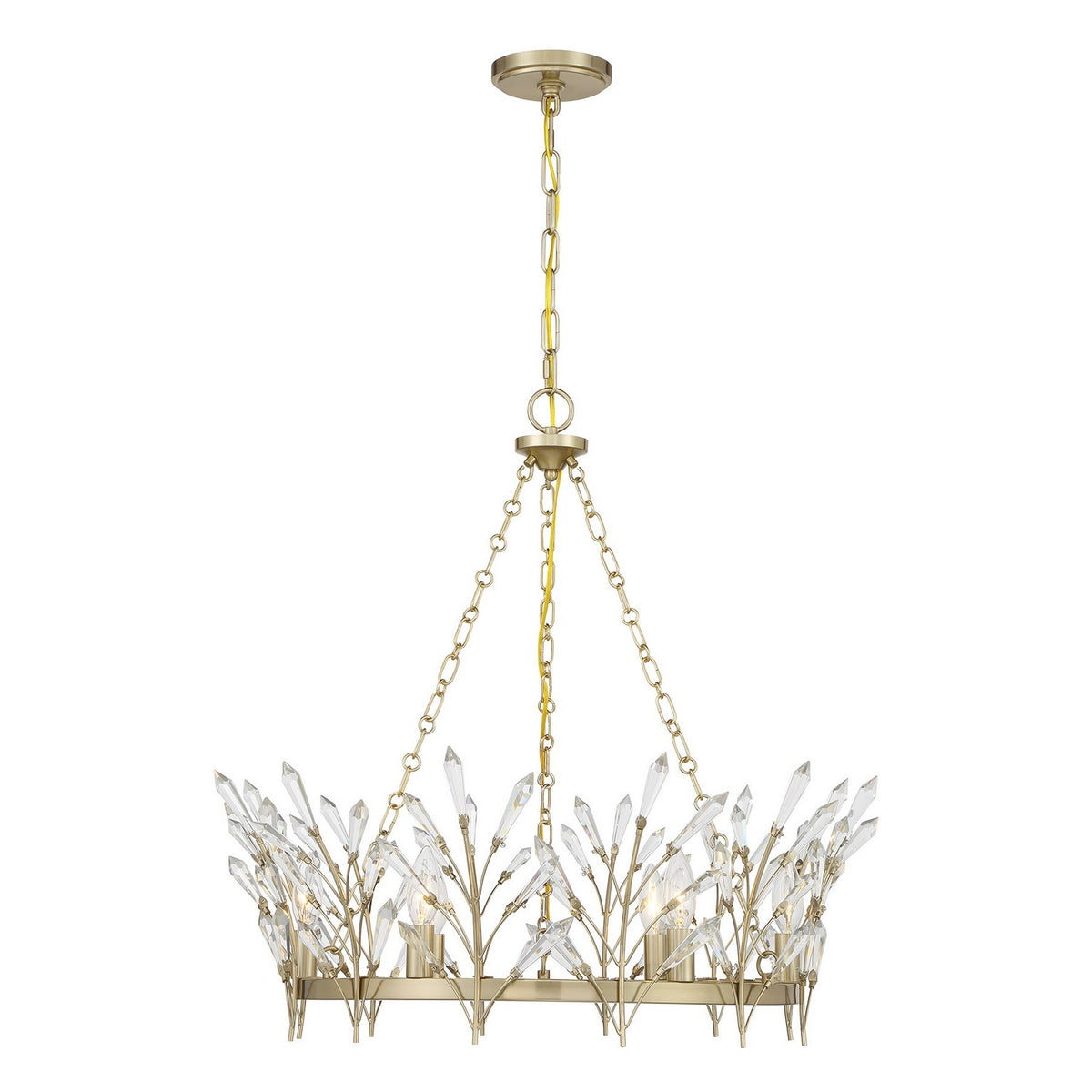 Savoy House - 1-4073-6-127 - Six Light Chandelier - Orianna - Noble Brass