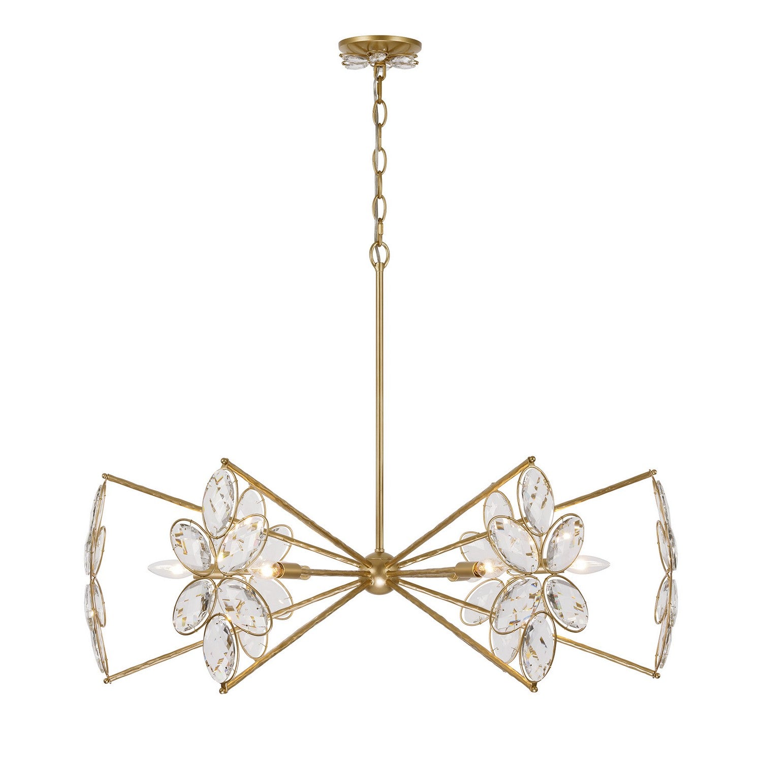 Savoy House - 1-4529-6-221 - Six Light Chandelier - Marbella - Gold Shimmer