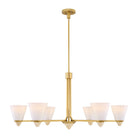 Savoy House - 1-7266-6-322 - Six Light Chandelier - Kohlman - Warm Brass