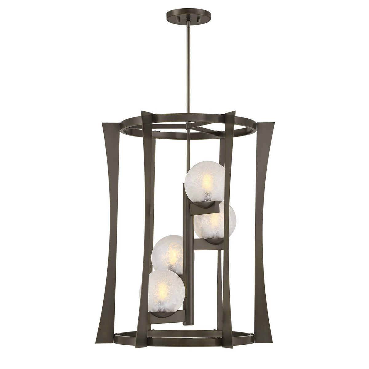 Savoy House - 3-1018-4-15 - Four Light Pendant - Darien - Mediterranean Bronze