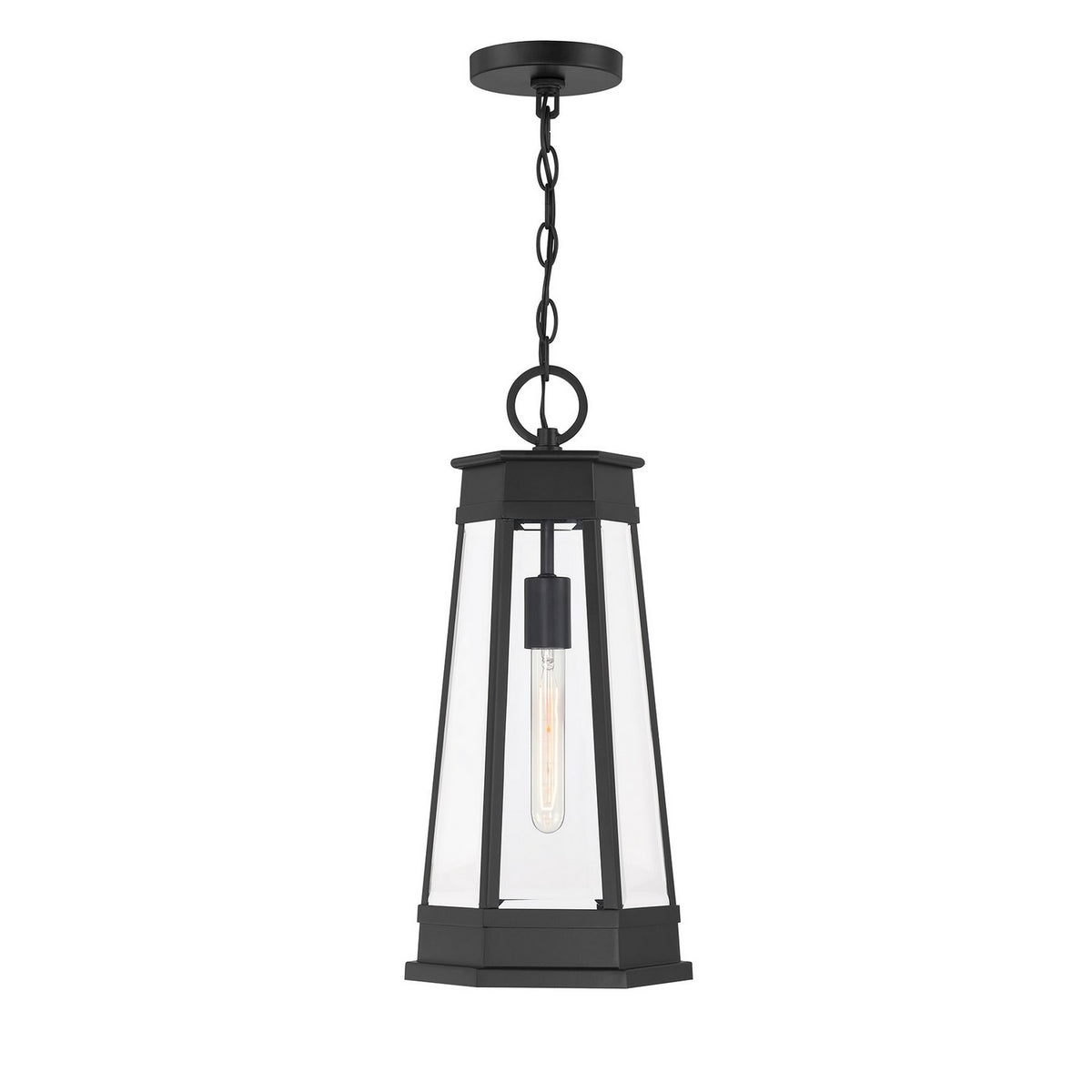 Savoy House - 5-208-BK - One Light Outdoor Hanging Lantern - Payne - Matte Black