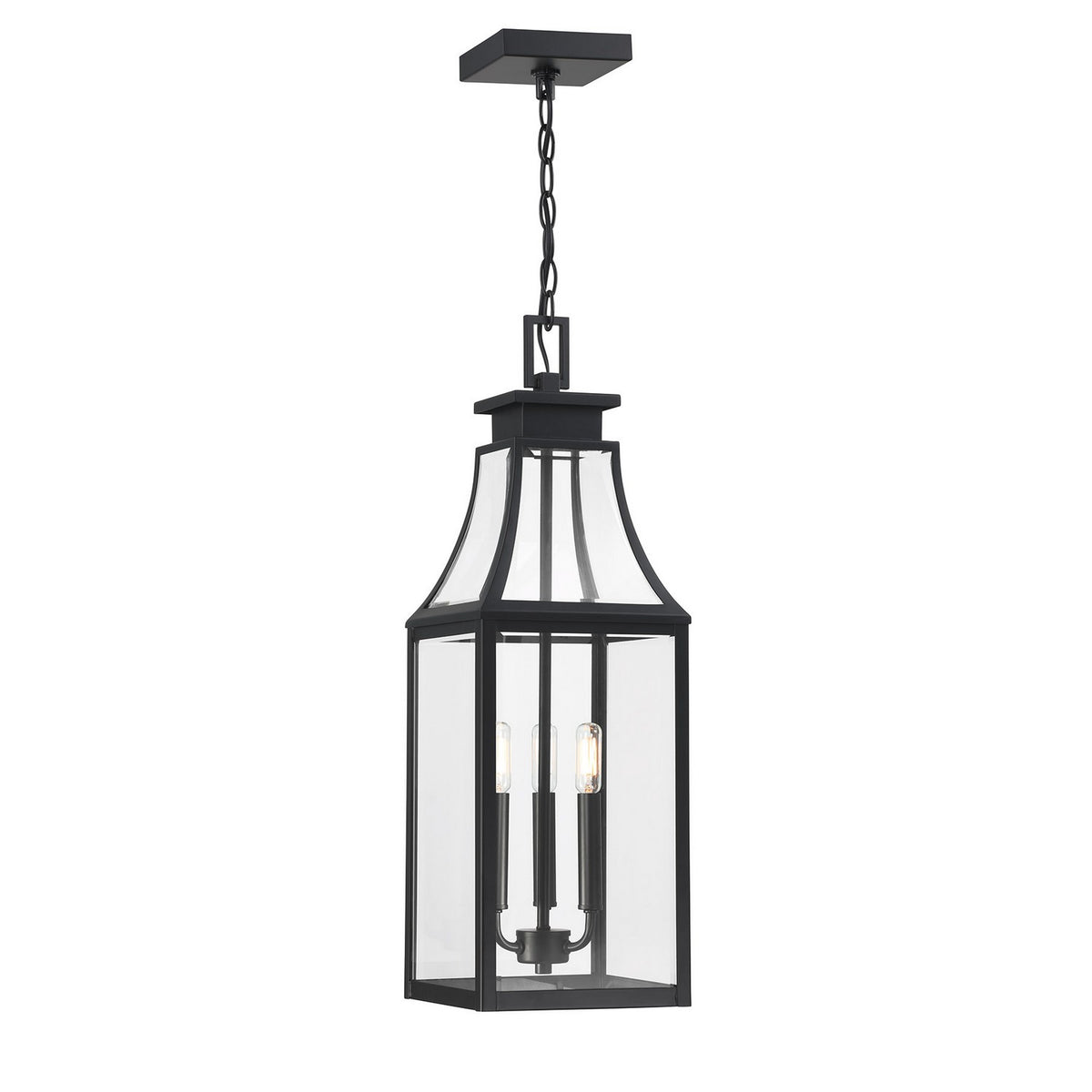 Savoy House - 5-608-BK - Three Light Outdoor Hanging Lantern - Emery - Matte Black