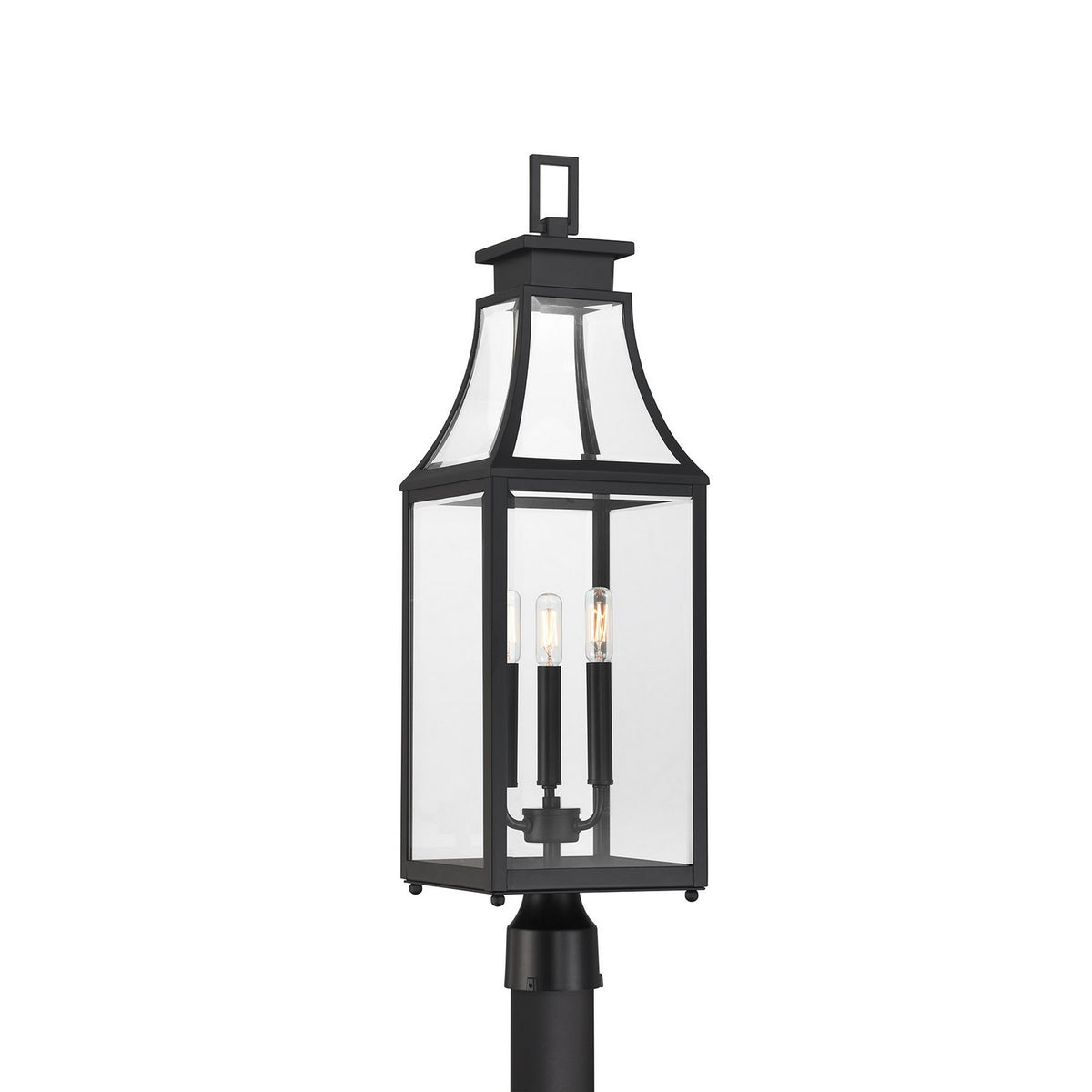 Savoy House - 5-609-BK - Three Light Outdoor Post Lantern - Emery - Matte Black