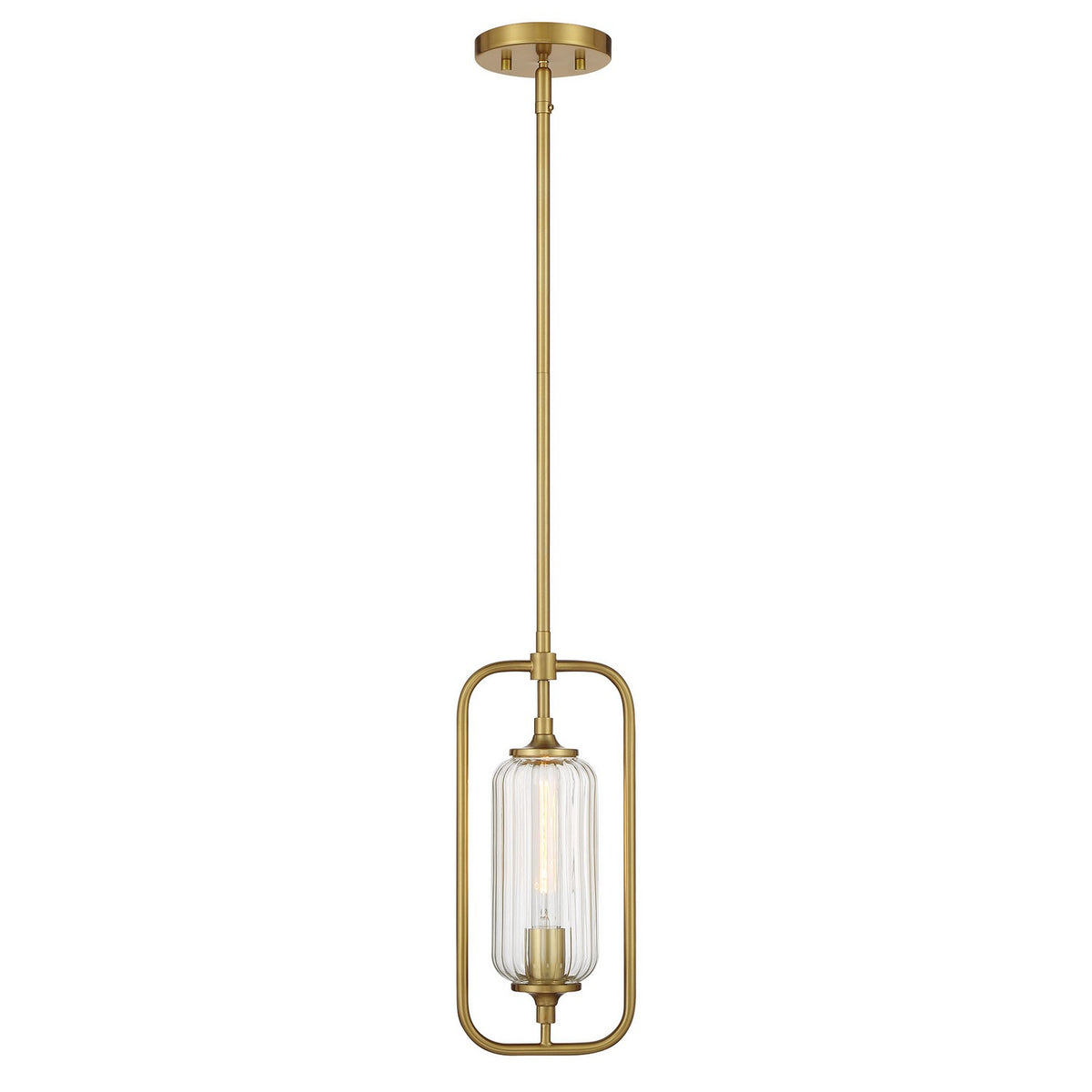 Savoy House - 7-3022-1-322 - One Light Mini-Pendant - Holton - Warm Brass