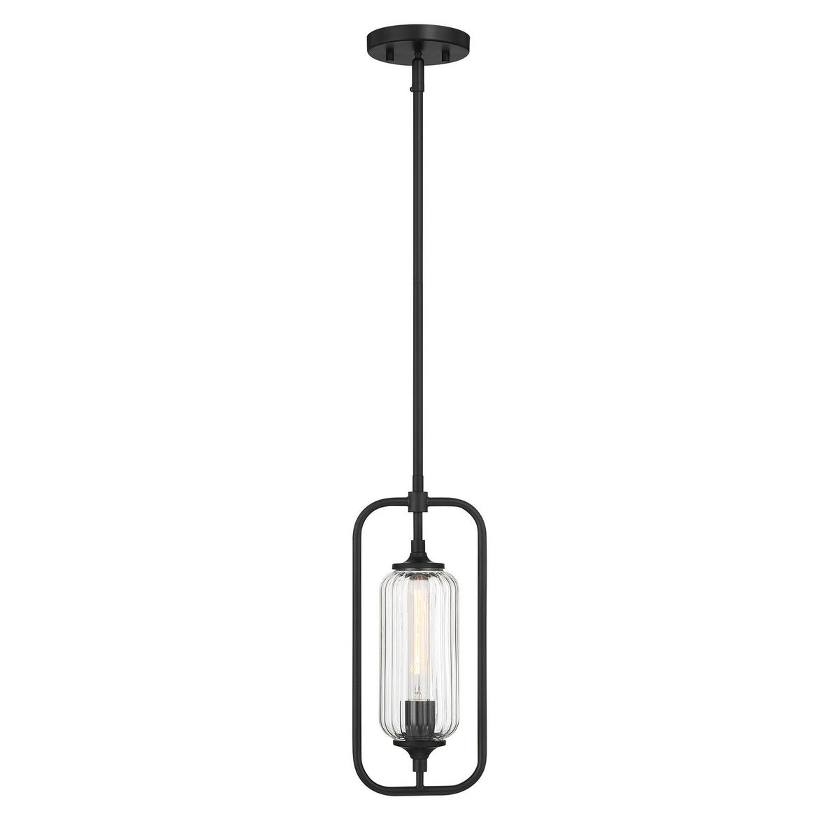 Savoy House - 7-3022-1-89 - One Light Mini-Pendant - Holton - Matte Black