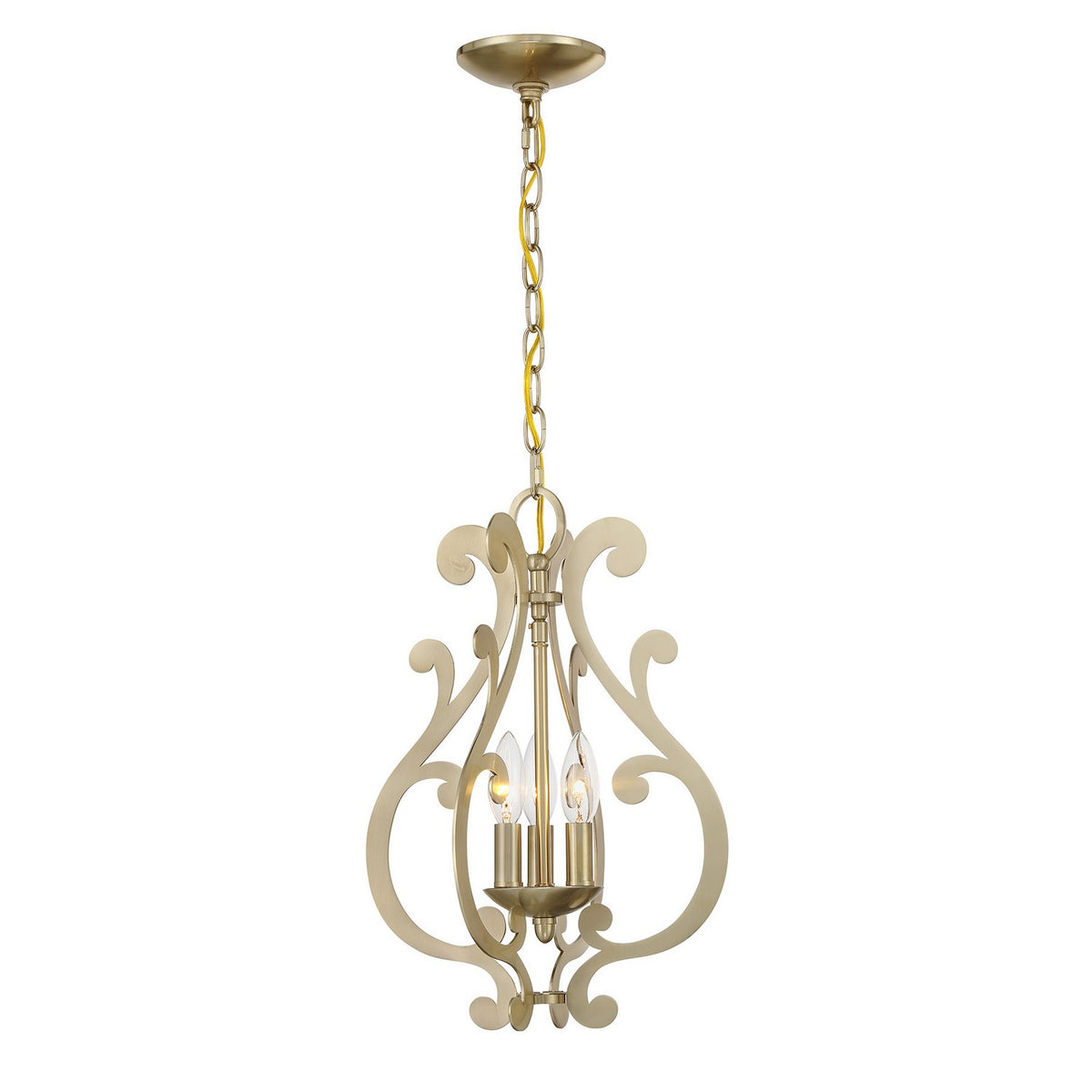 Savoy House - 7-6095-3-127 - Three Light Pendant - Lombard - Noble Brass