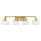 Savoy House - 8-1030-4-322 - Four Light Bathroom Vanity - Dover - Warm Brass