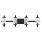 Savoy House - 8-3024-4-BK - Four Light Bathroom Vanity - Holton - Matte Black
