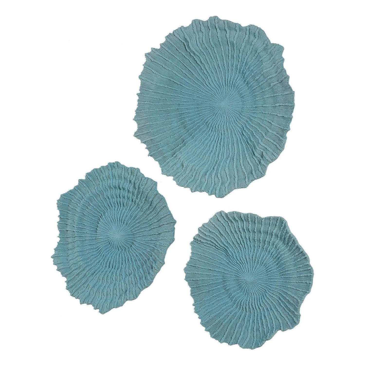Uttermost - 04378 - Wall Decor Set/3 - Ocean Gems - Ocean Blue