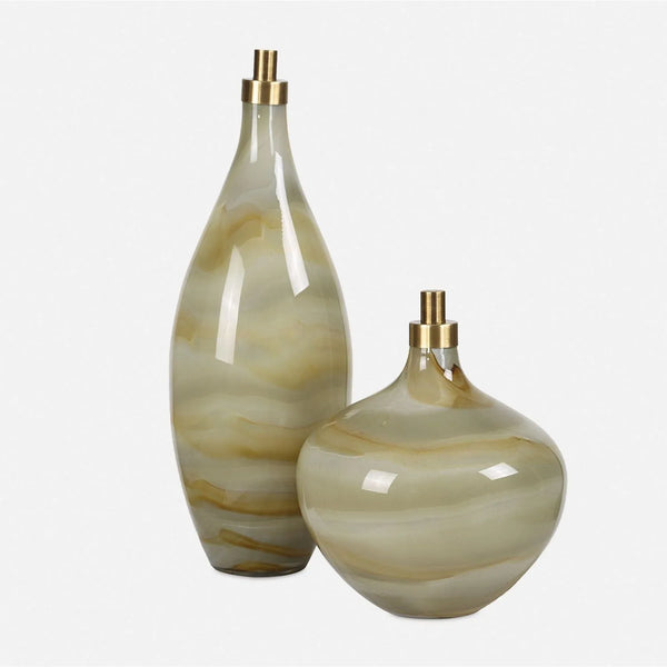 Lot de 2 bouteilles en cascade