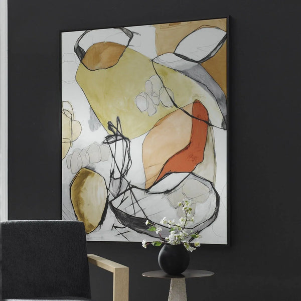 Art mural improvisé au fusain