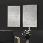 Uttermost - 32395 - Wall Art - Social Theory - Matte Gray Stained Solid Wood