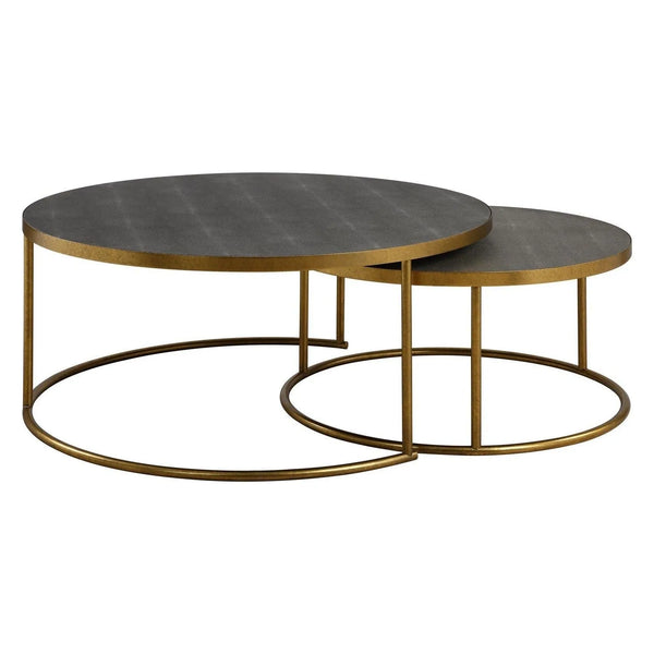 Lot de 2 tables basses gigognes Aragon