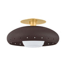 Mitzi - H1015501-VGL/TBZH - One Light Flush Mount - Kimber - Aged Brass/Textured Bronze W/ Highlight