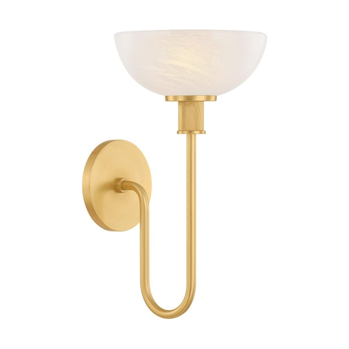 Mitzi - H1016101-AGB - One Light Wall Sconce - Aster - Aged Brass