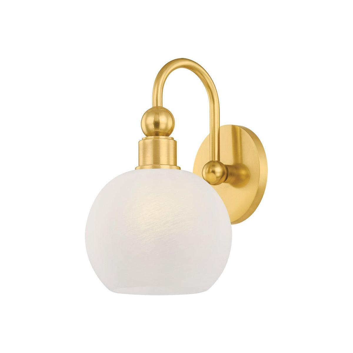 Mitzi - H1019301-AGB - One Light Bath - Jerica - Aged Brass