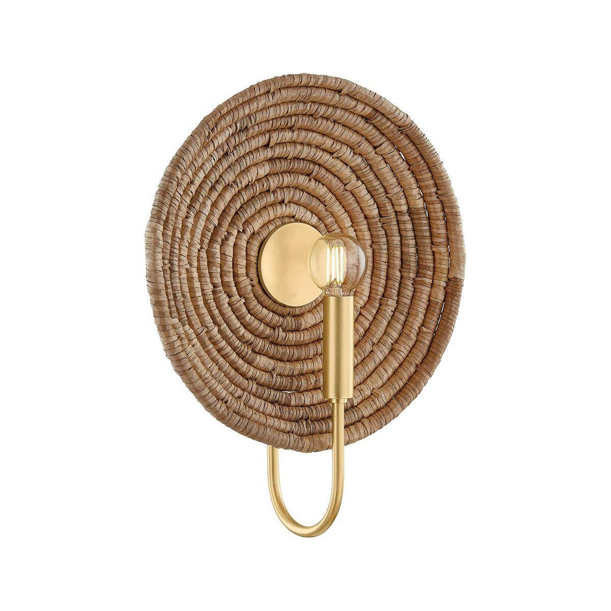 Mitzi - H1020101-AGB - One Light Wall Sconce - Ashby - Aged Brass