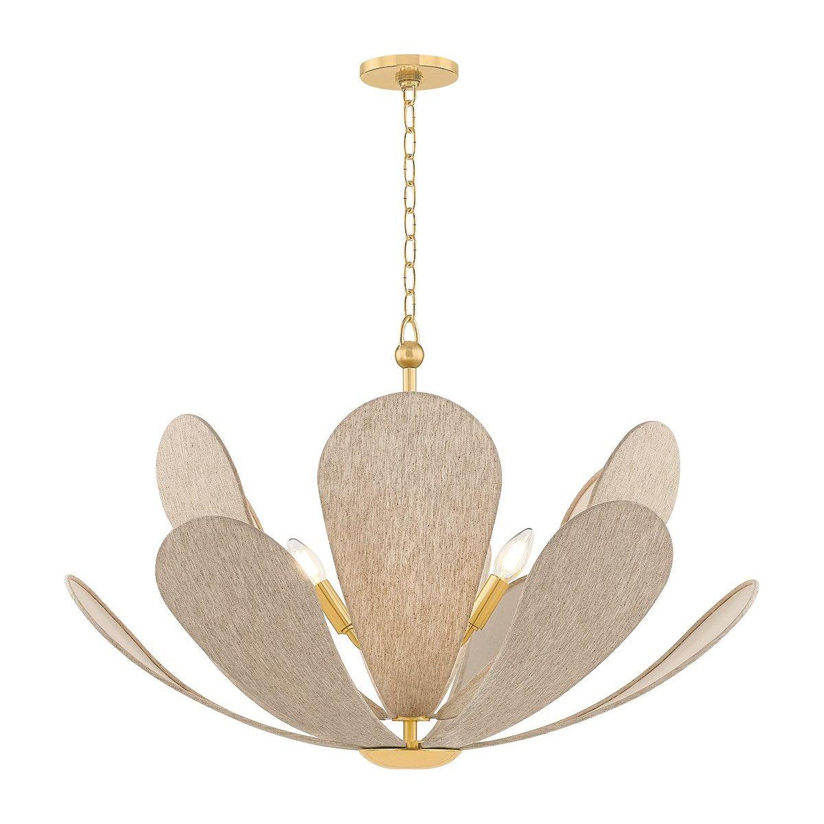 Mitzi - H1024806-AGB - Six Light Chandelier - Nadine - Aged Brass