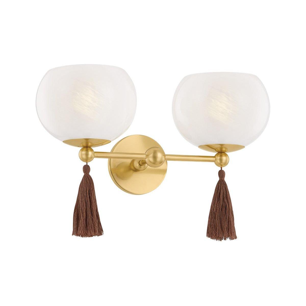 Mitzi - H1039101-AGB - One Light Wall Sconce - Niya - Aged Brass