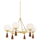 Mitzi - H1039806-AGB - Six Light Chandelier - Niya - Aged Brass