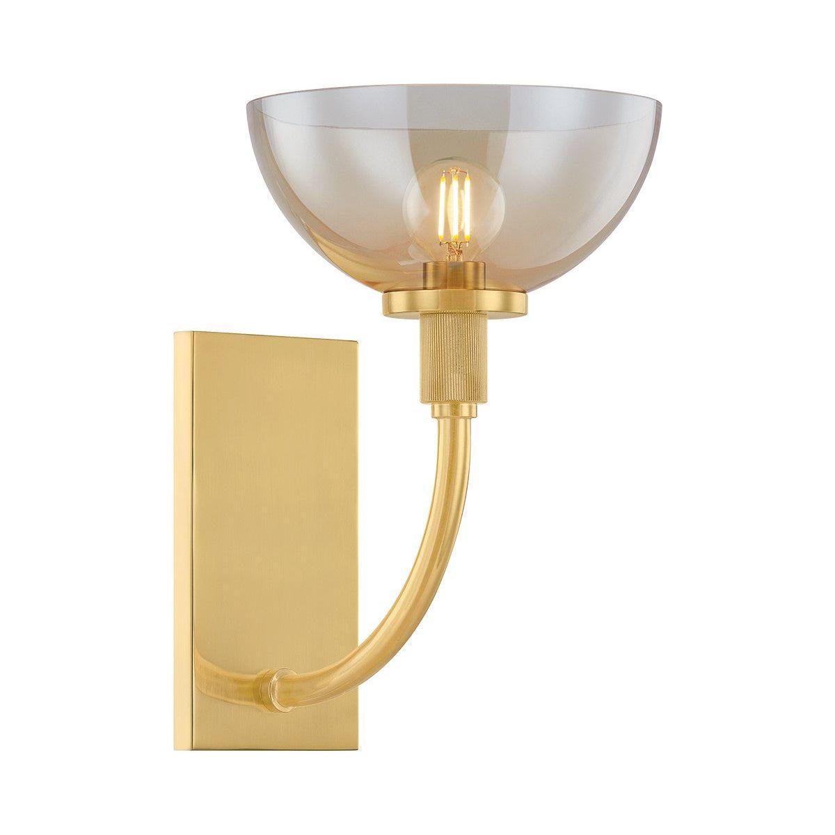 Mitzi - H981101-AGB - One Light Wall Sconce - Eva - Aged Brass