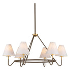 Mitzi - H984806-AGB/BRZ - Six Light Chandelier - Polly - Aged Brass/Bronze