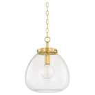 Mitzi - H997701L-AGB - One Light Pendant - Della - Aged Brass