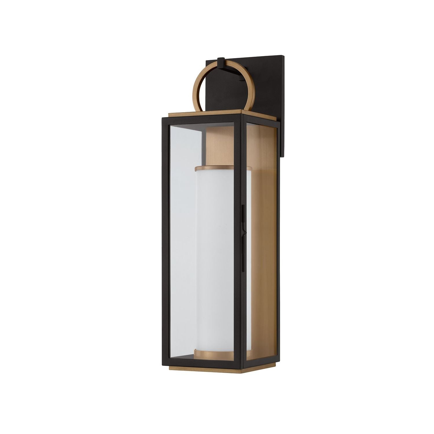 Troy Lighting Canada - B6723-PBR/TBK - DEL Murale - Gareth - Laiton patiné/Noir texturé