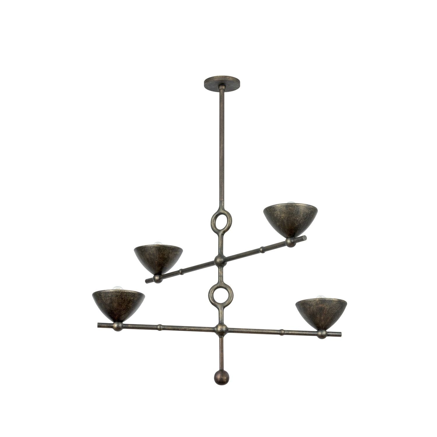 Troy Lighting Canada - F2338-BPG - Four Light Chandelier - Vishal - Black Patina Gold
