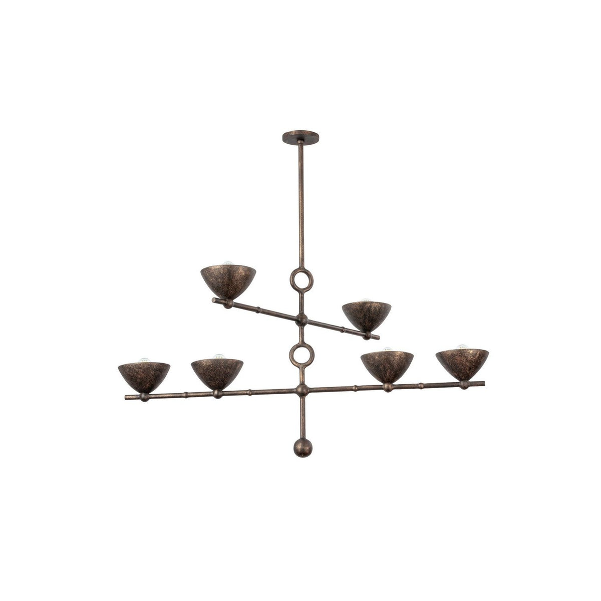 Troy Lighting Canada - F2339-BPG - Six Light Chandelier - Vishal - Black Patina Gold