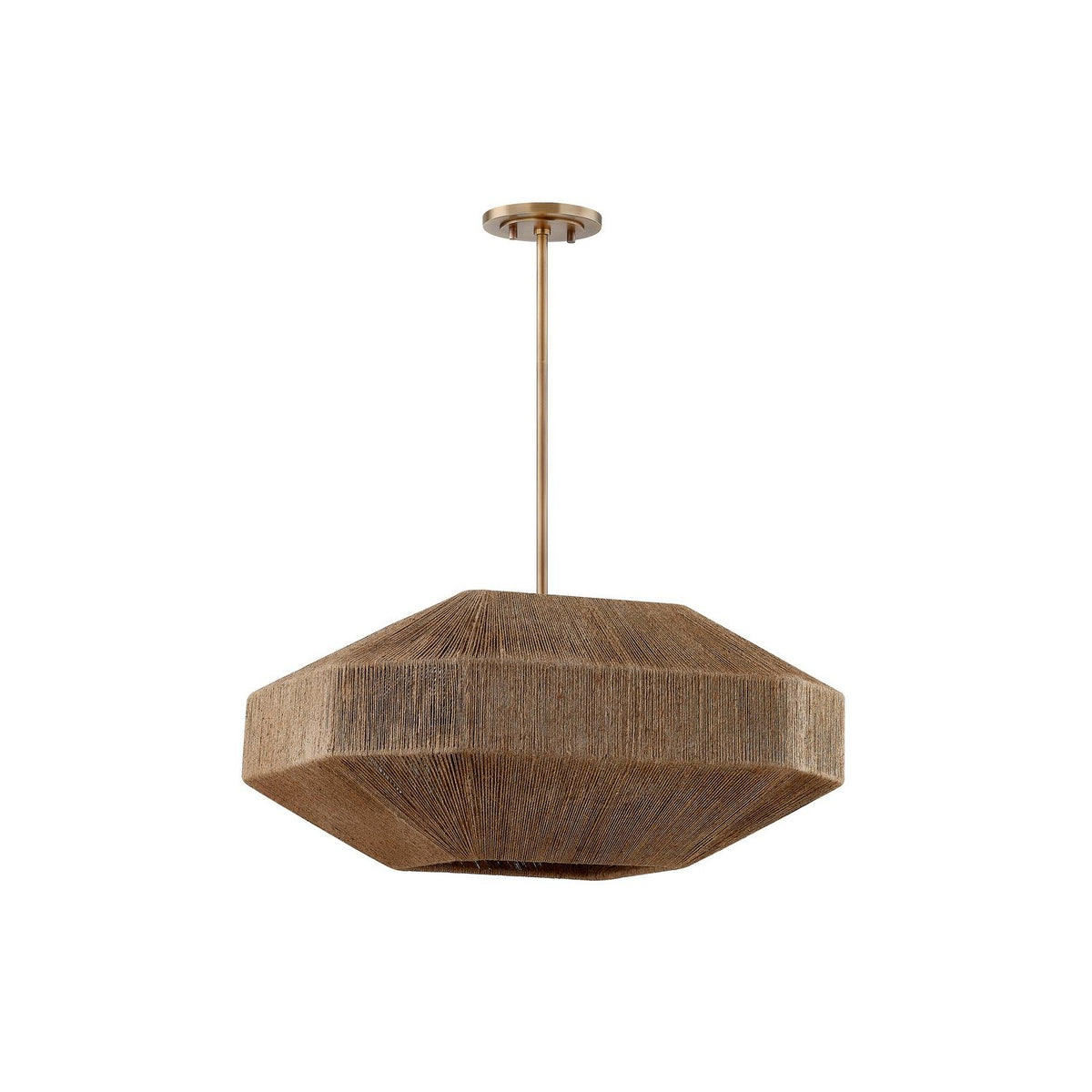 Troy Lighting Canada - F3624-PBR - Quatre lampes Suspendu - Laken - Laiton patiné