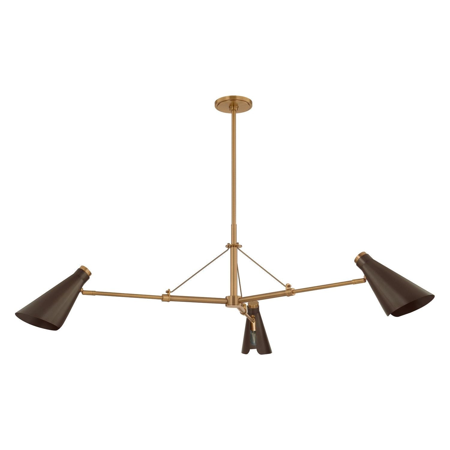 Troy Lighting Canada - F4350-PBR/BRZ - Large Chandeliers - Metal Shade