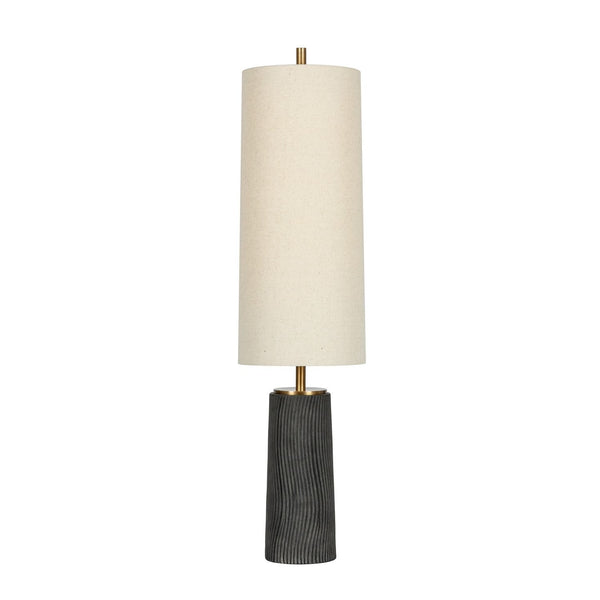 Troy Lighting Canada - PFL1156-PBR/CDG - Three Light Floor Lamp - Thane - Patina Brass/Ceramic Meditation Grey