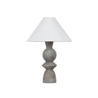 Troy Lighting Canada - PTL2529-PBR/CLG - Une lampe Lampe de table - Cyrah - Patine laiton/céramique gris lunaire