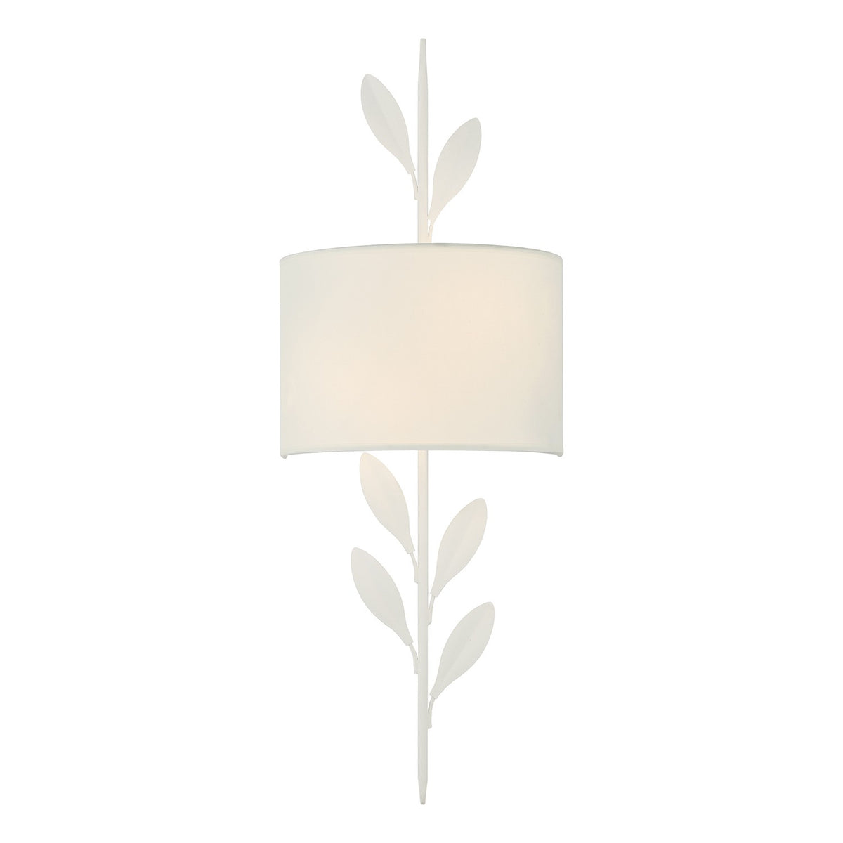 Crystorama - 501-MT - Deux feux Murale Broche - Blanc mat