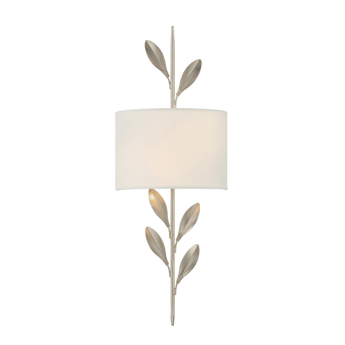 Crystorama - 501-SA - Deux lumières Murale Broche en argent antique