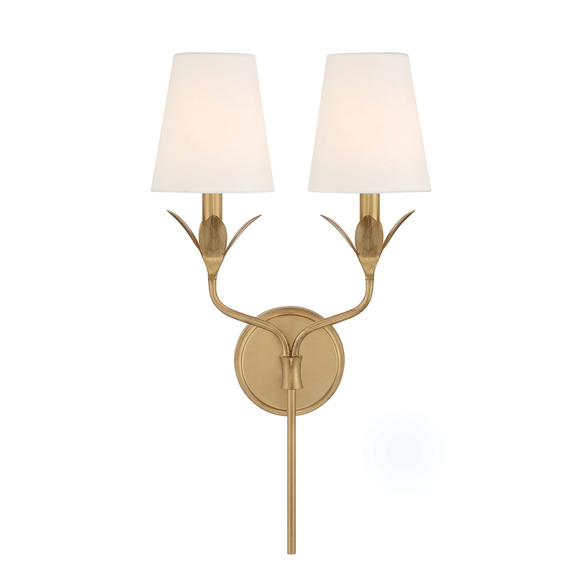 Crystorama - 562-GA - Deux feux Murale Broche en or antique