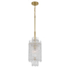 Crystorama - ACK-921-AG - Une lumière Suspension - Ackerly - Laiton vieilli