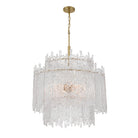 Crystorama - ACK-928-AG - Huit Lumières Suspendu - Ackerly - Laiton vieilli