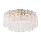 Crystorama - ADD-321-AG-CL - Sept Lumières Plafonnier - Addis-Abeba - Laiton vieilli