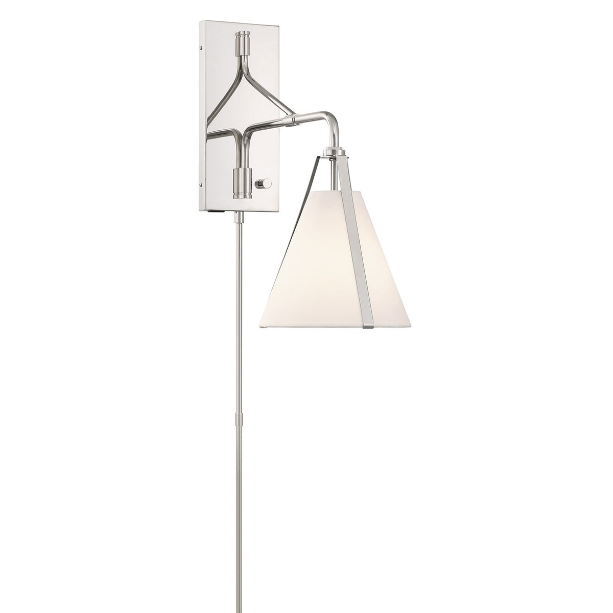 Crystorama - FUL-901-PN - Applique murale à une lumière - Fulton - Nickel poli