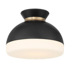 Crystorama - GID-4000-MK-VG - Une lumière Plafonnier - Gidget - Noir mat + Or éclatant